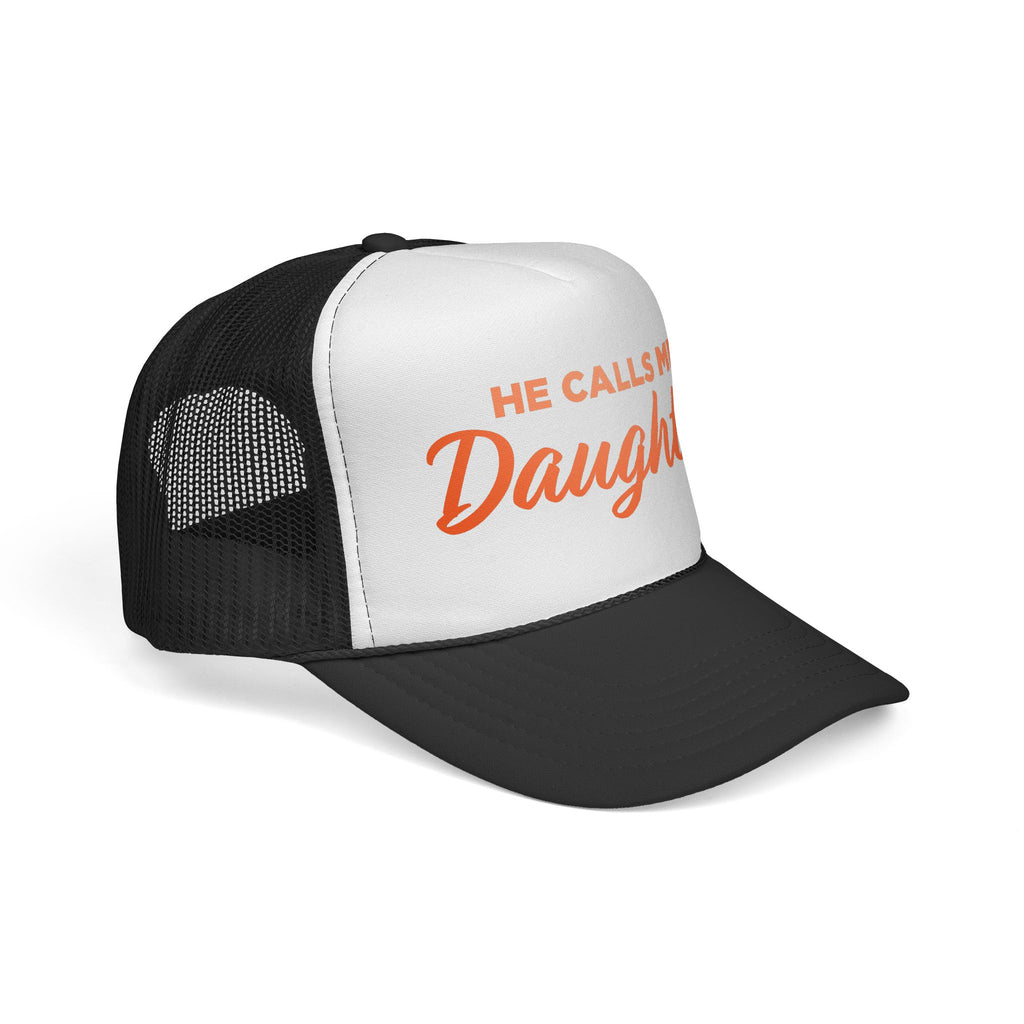 He Calls Me Daughter Trucker Cap – Retro Script Dad & Daughter Gift